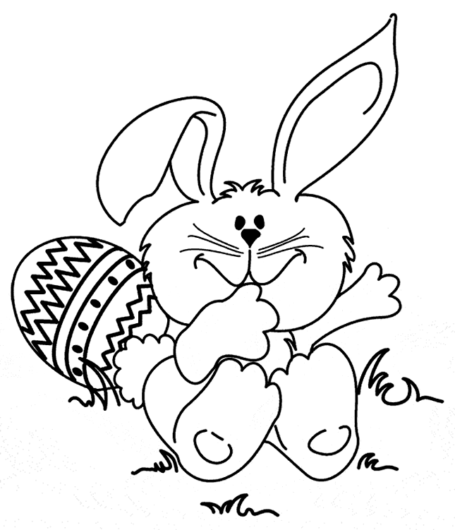 easter bunnies coloring pages - photo #14