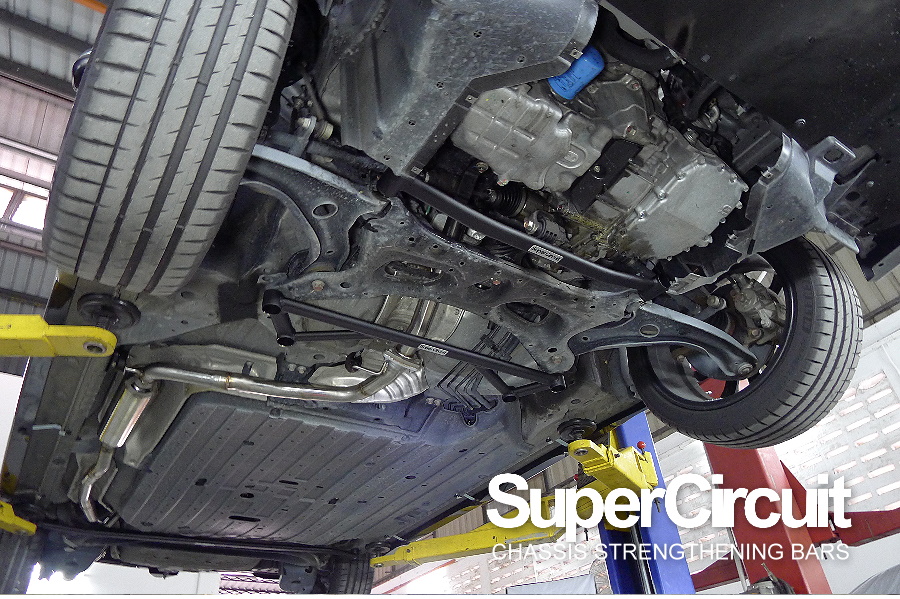 SUPERCIRCUIT CHASSIS STRENGTHENING BARS Honda JAZZ/ FIT GK5 Chassis Bars