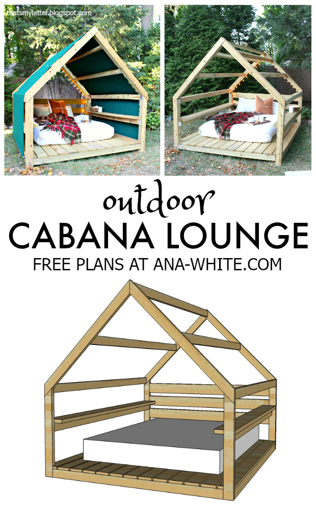 That's My Letter Build an Outdoor Cabana Lounge