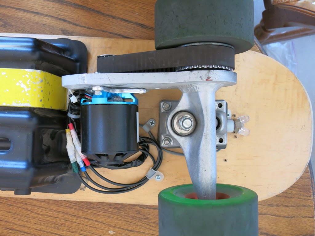 Metroboard Electric Skateboard Blog Brushless Outrunner Motor Mounted