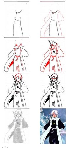 Cara Menggambar Anime How To Draw Anime Bleach Toshiro Hitsugaya