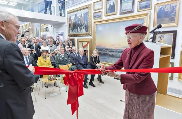 Queen Margrethe II of Denmark visited the newly renovated Skagen Museum of art in the northernmost part of Denmark