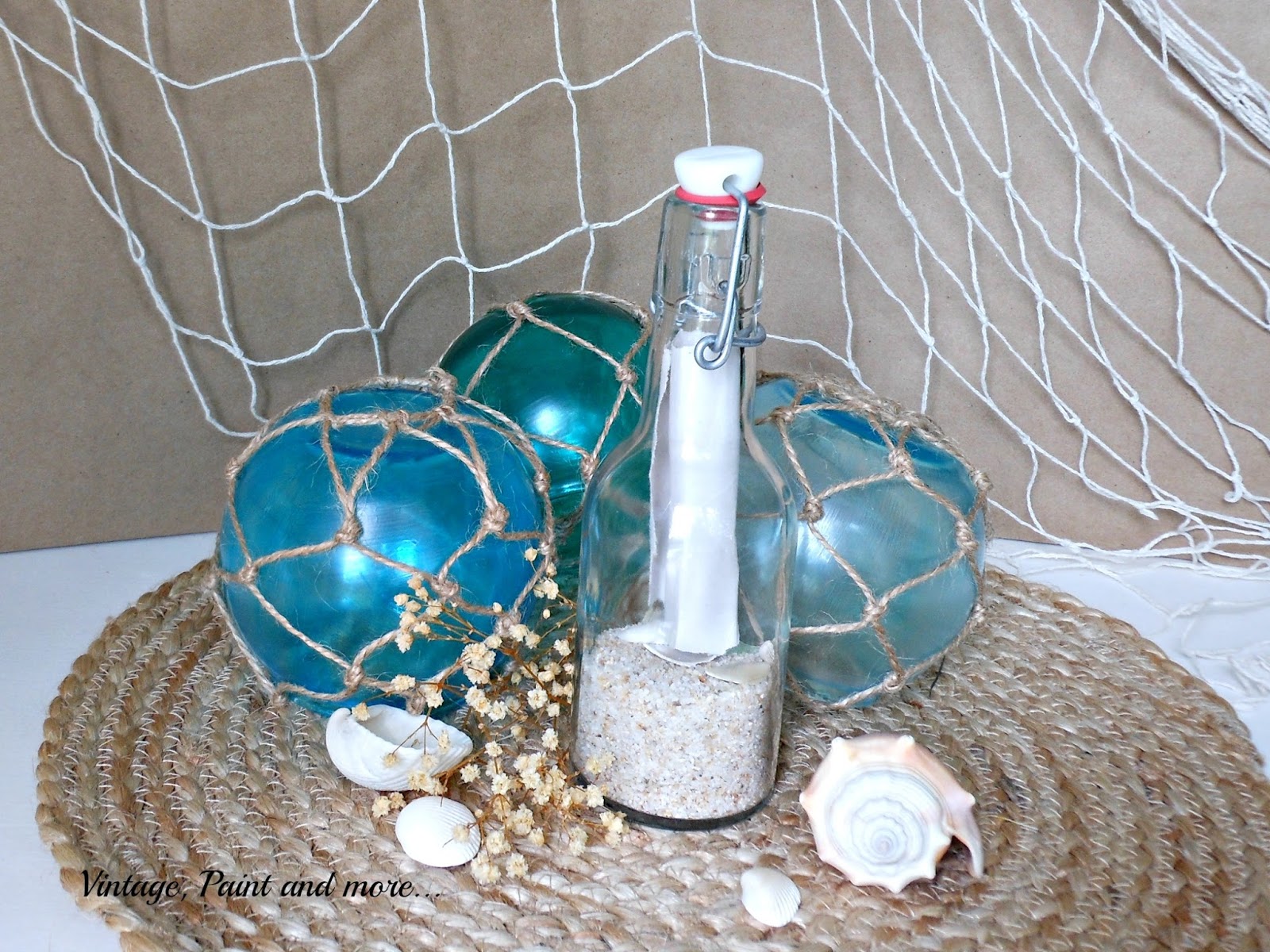 Vintage, Paint and more... crafts with mod podge, dollar tree crafts, faux sea glass craft