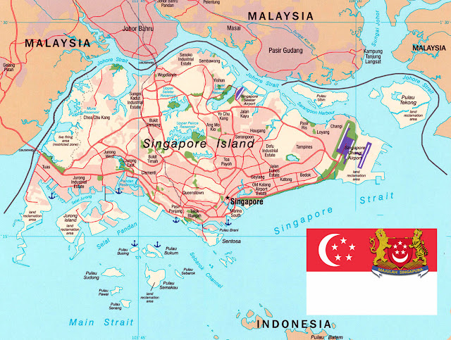 Gambar Peta Jalan Singapura