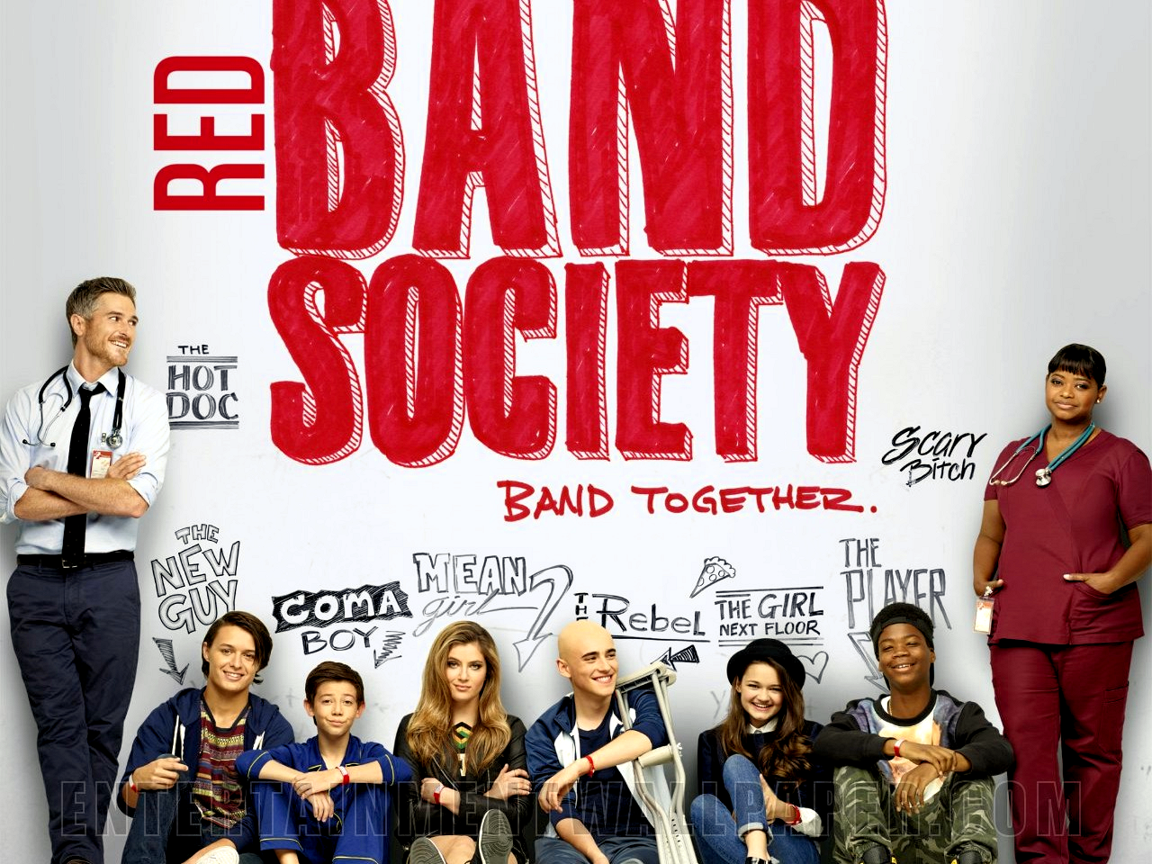 Society band. Красные браслеты Red Band Society.