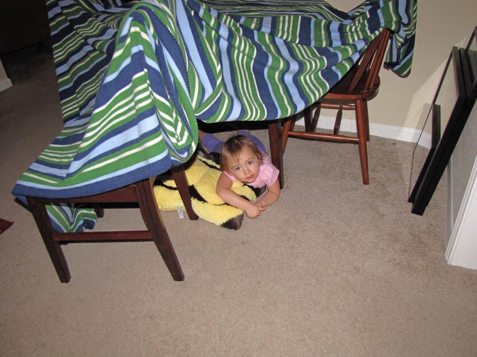 Building Rainbows 1st Blanket Fort