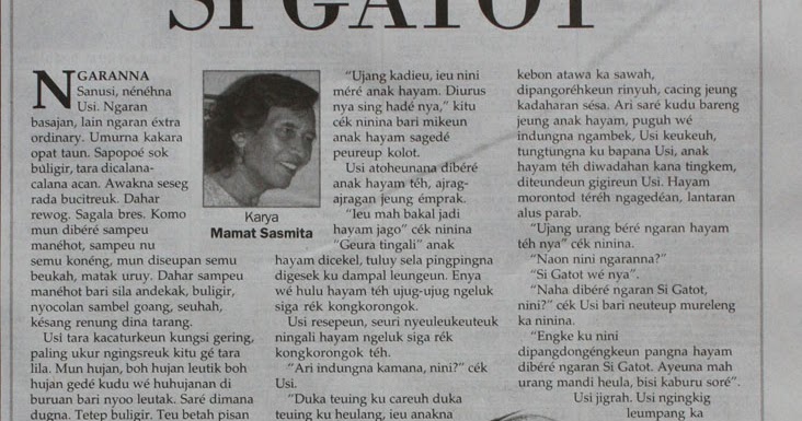 Conto Carpon SI GATOT Tinta Kehidupan Conto Carpon SI GATOT Tinta Kehidupan