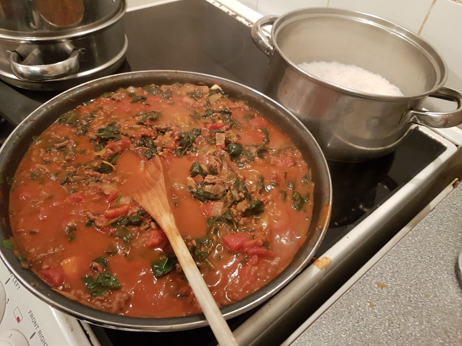 Mince and Spinach Curry