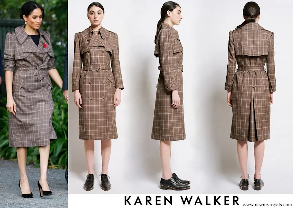 Meghan Markle wore Karen Walker Banks Trench Coat