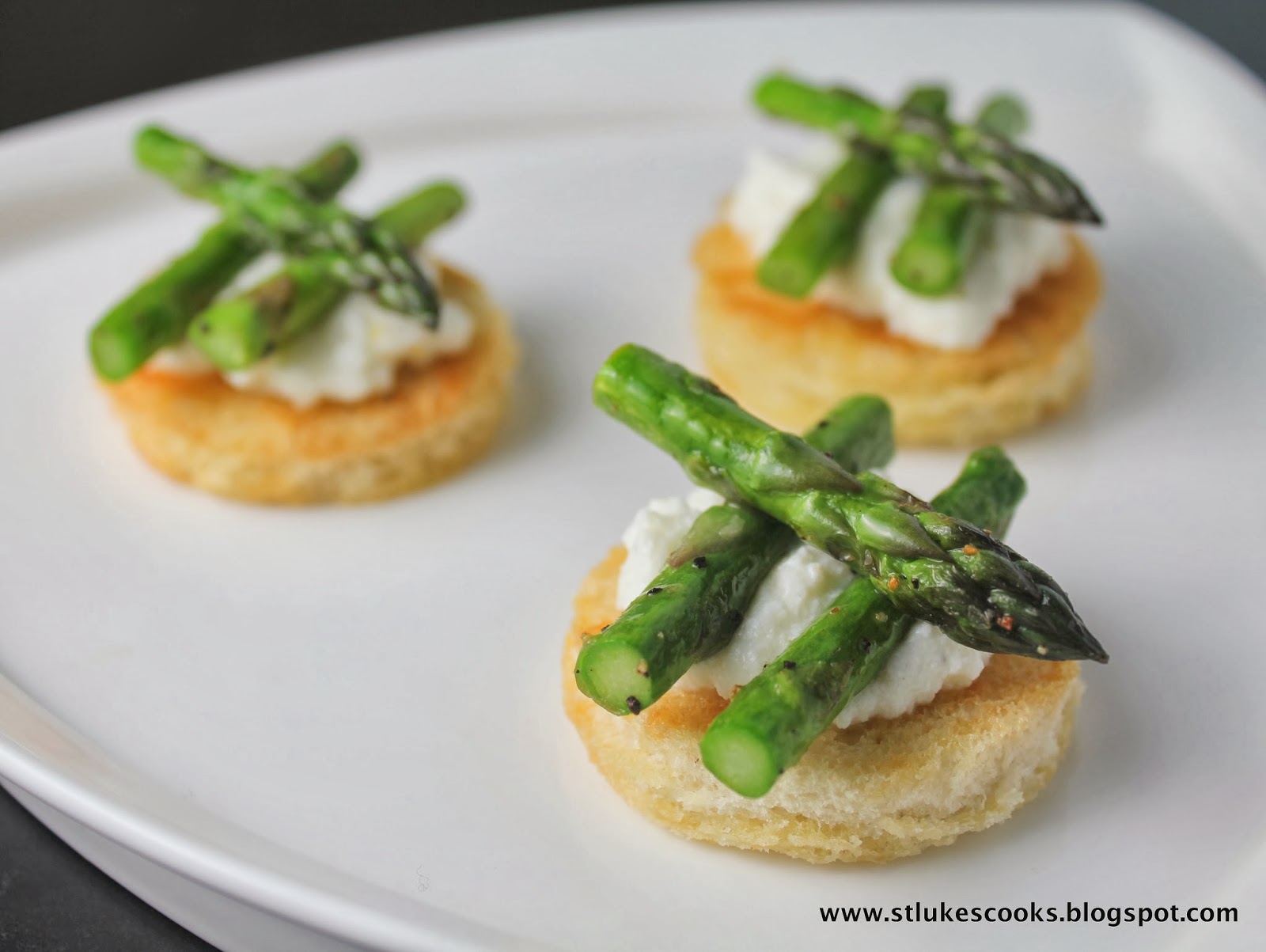 St. Luke's Cooks Asparagus & Ricotta Toasts