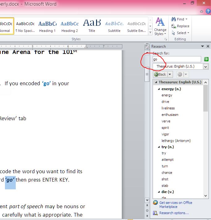 FDLS Online Magazine How to Use Thesaurus Properly