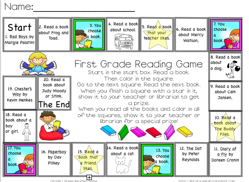 Library Learners Reading Games For Your Students