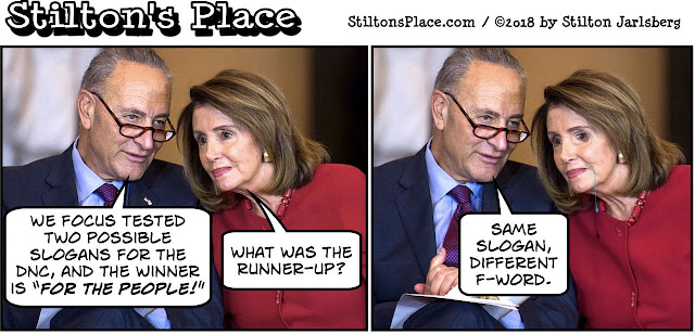 stilton’s place, stilton, political, humor, conservative, cartoons, jokes, hope n’ change, pelosi, schumer, for the people, slogan, abraham lincoln, gettysburg address