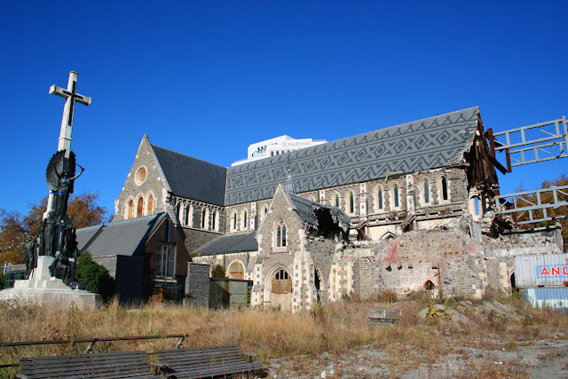 Ruins of Christchurch Cathedral, Christchurch, New Zealand
