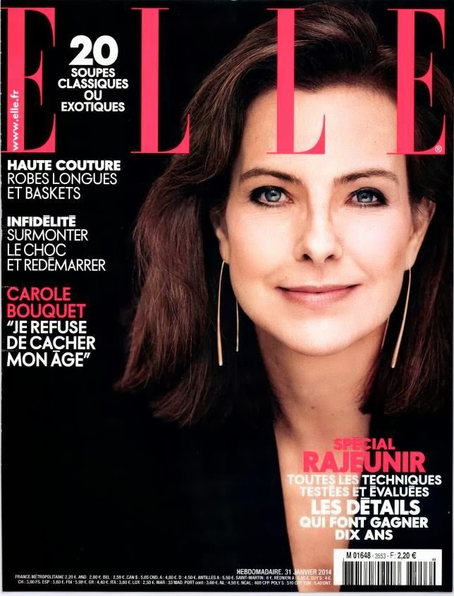Carole Bouquet Photos from Elle France Magazine Cover January 2014 HQ ...