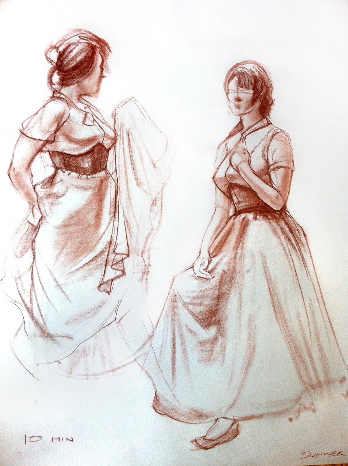 Art of Ian Jun Wei Chiew: Clothed Figure Drawings