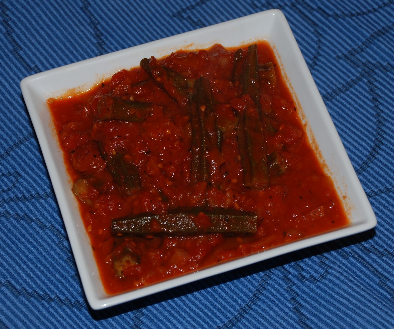 Wild Blueberry Forest Okra in a rich tomato sauce