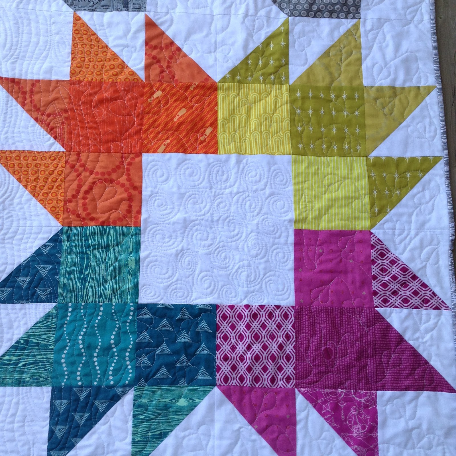 Daydreams of Quilts A Finished "Spiced Chai" Quilt for A Charity