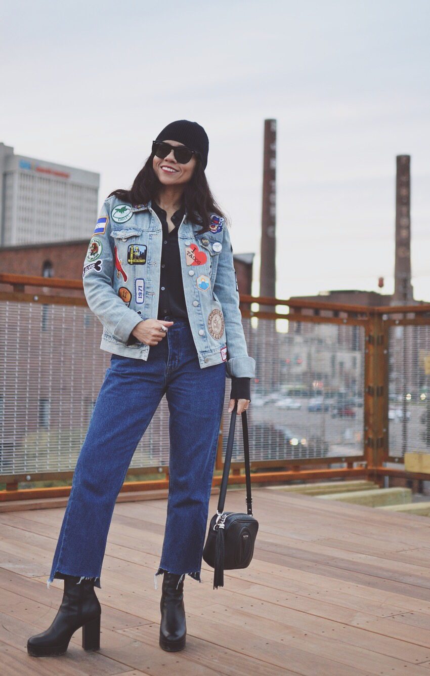 Denim jacket with patches Denim jacket with patches