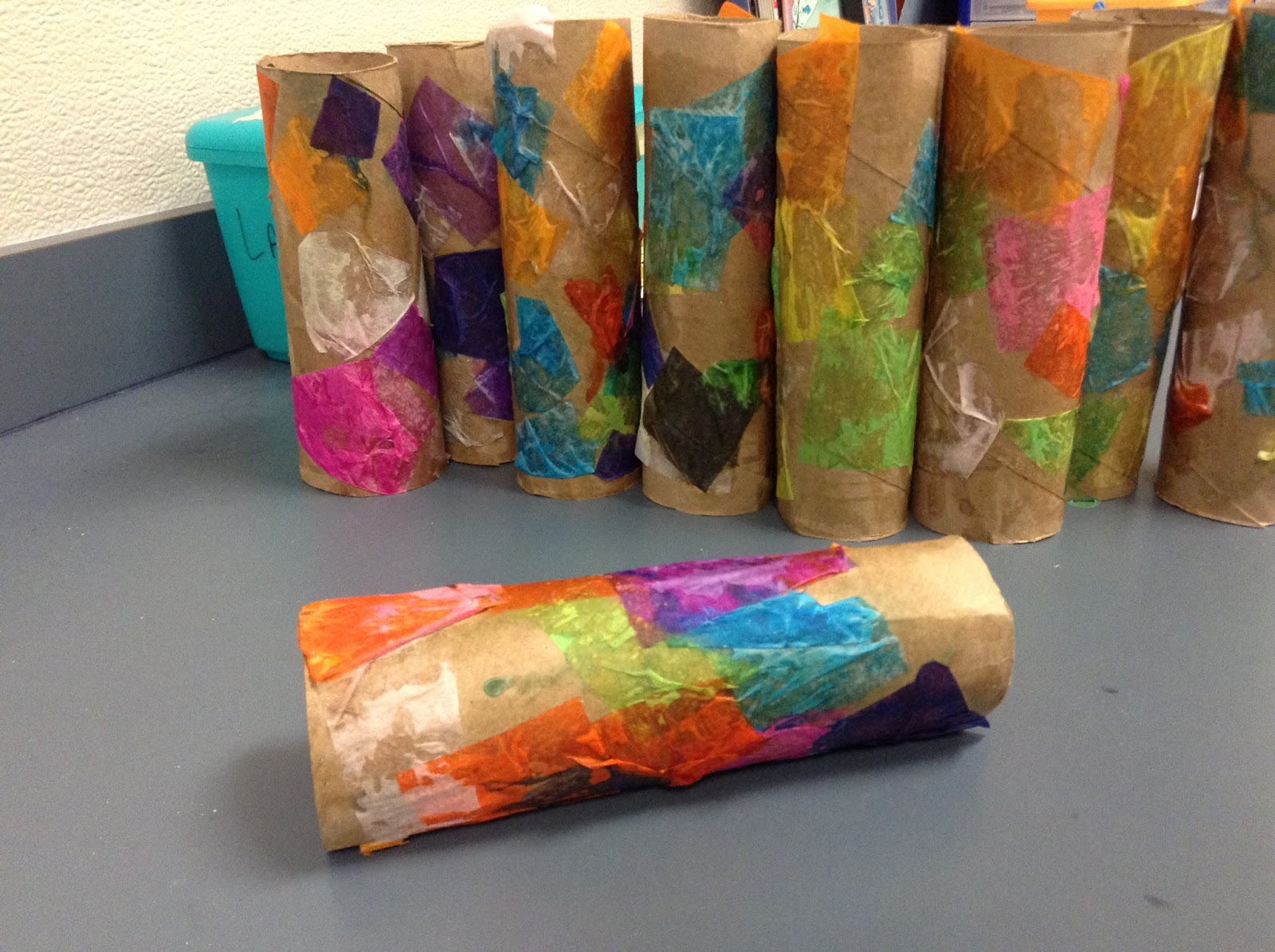 Precious Toddler Arts and Crafts Time Toilet Paper Roll Octopus