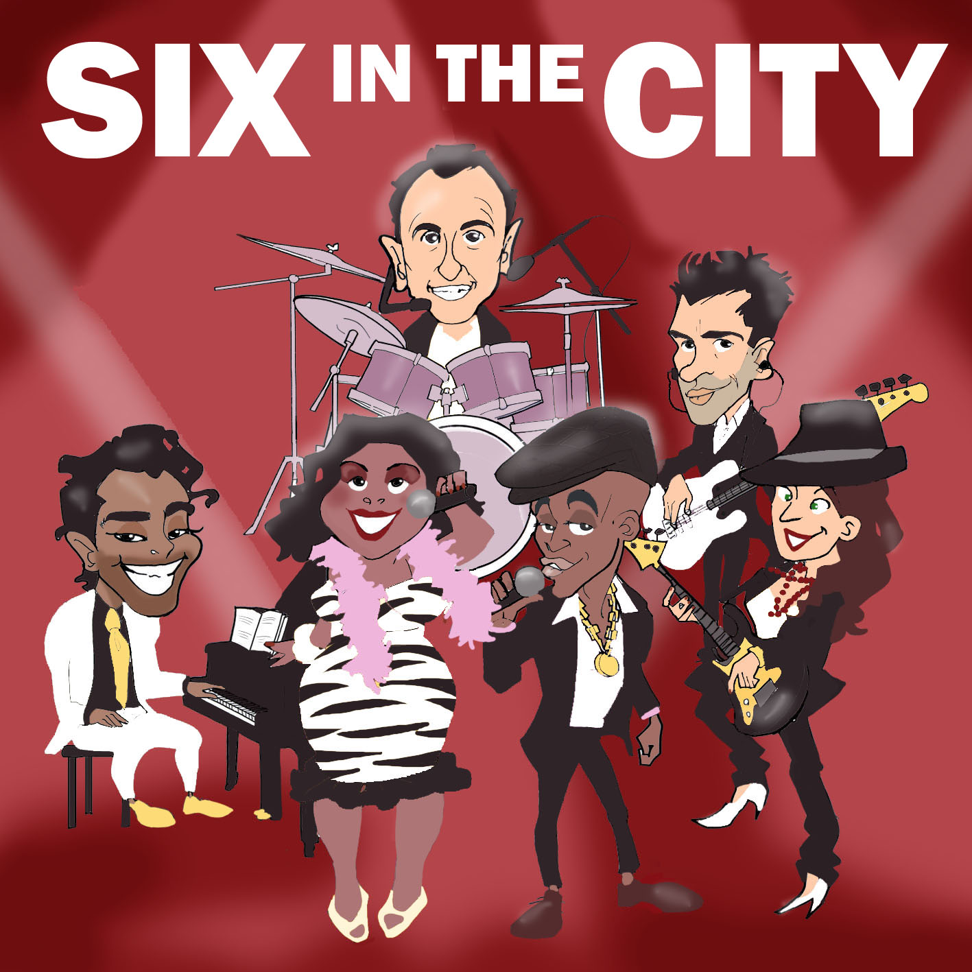 SIX IN THE CITY" CD cover