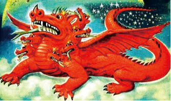 Hasil gambar untuk gambar naga merah padam