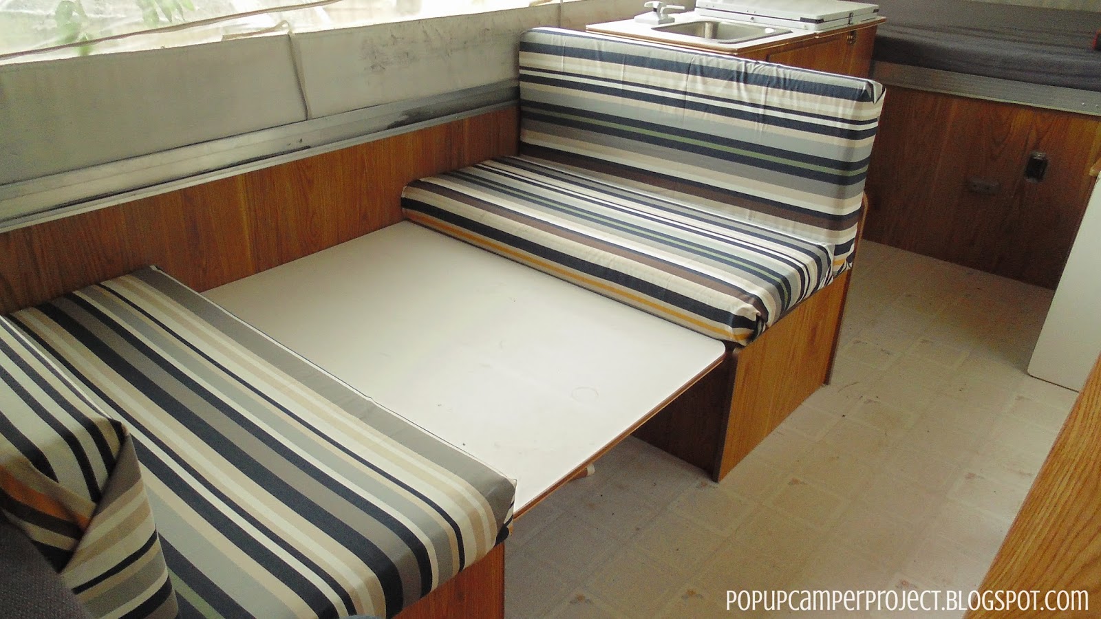 Pop Up Camper Project How to Reupholster Your Camper Cushions