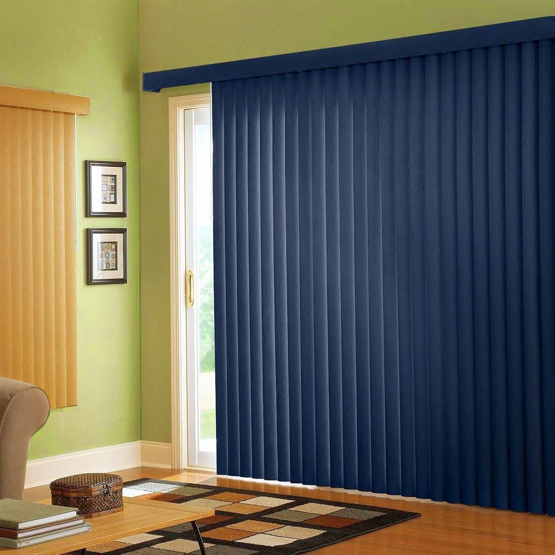 Curtain Ideas: Curtain rods for sliding glass doors with vertical blinds