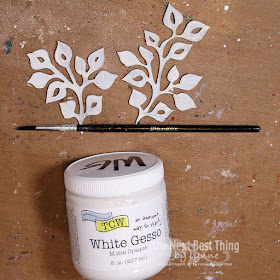 Step Five paint chipboard with White Gesso