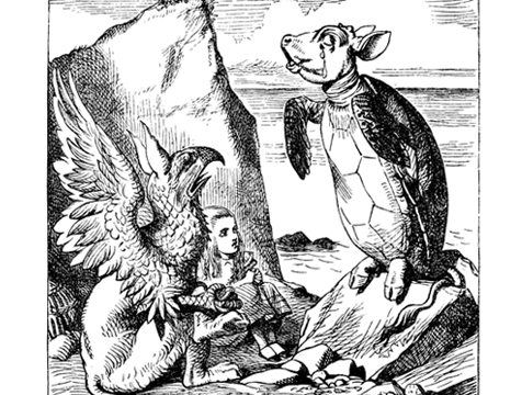 Historia de la Tortuga Artificial ilustrado por John Tenniel para Alicia en el País de las Maravillas - Cine de Escritor