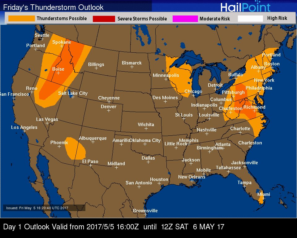 Ralph's Tropical WeatherRTW TODAYS THUNDERSTORM OUTLOOK