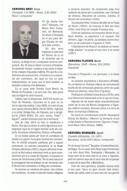 Inés Padrosa El contrabaixista Josep Cervera Bret serà