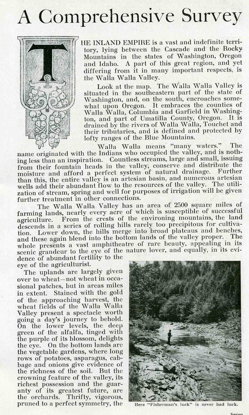 Bygone Walla Walla vintage images of the City and County (and beyond