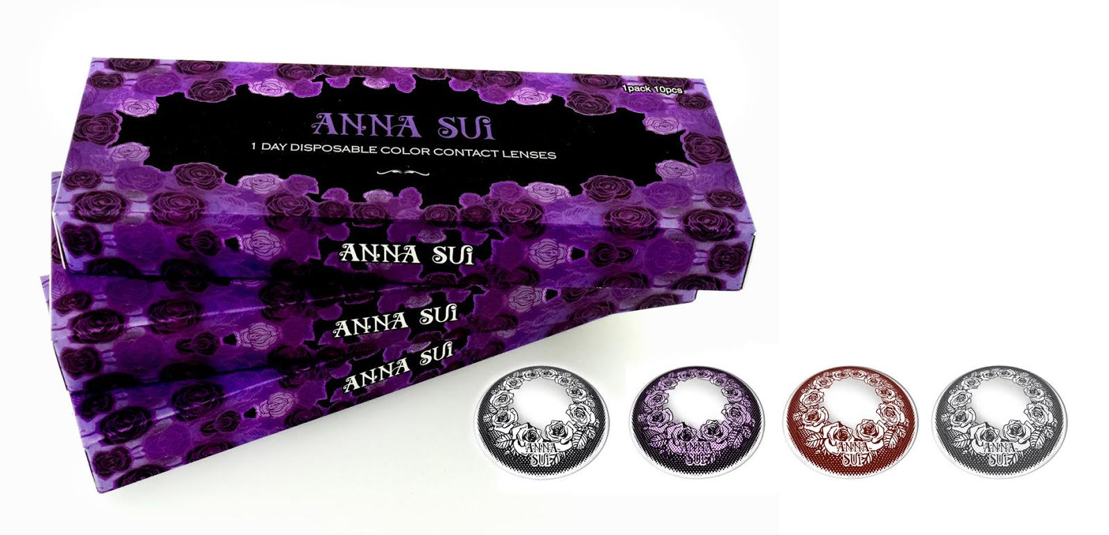 Singapore Beauty, Travel and Lifestyle Blog Anna Sui Roses 1Day Disposable Color Contact