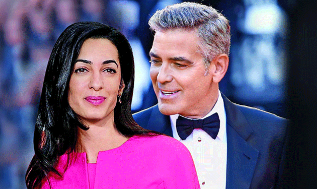 George Clooney and Amal