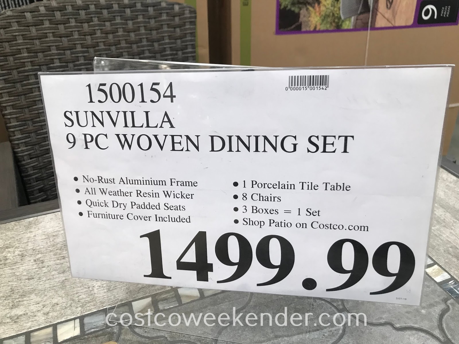 Sunvilla Santa Fe Outdoor Dining Set - Costco