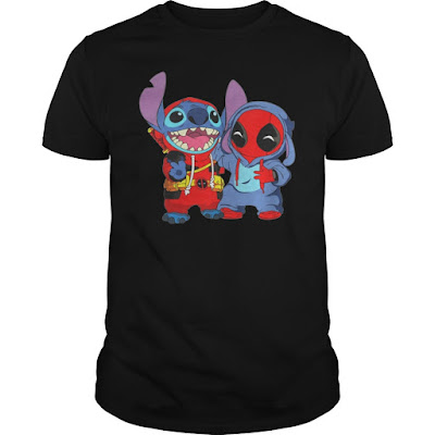 Deadpool and Stitch T Shirt Hoodie Sweatshirt