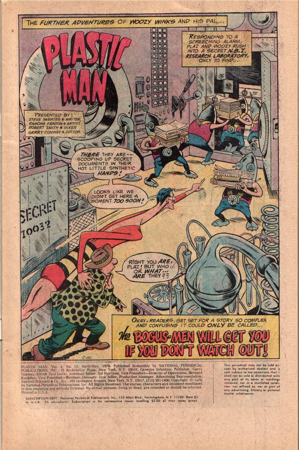 Read online Plastic Man (1976) comic -  Issue #12 - 3