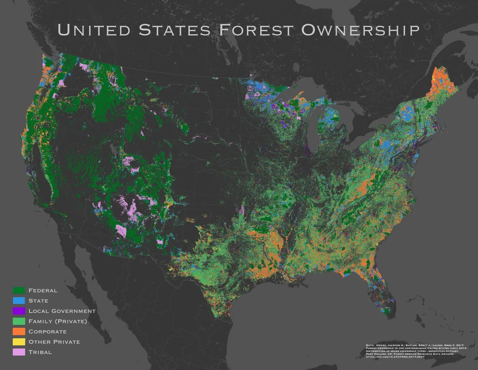 Forest Ownership in the U.S.