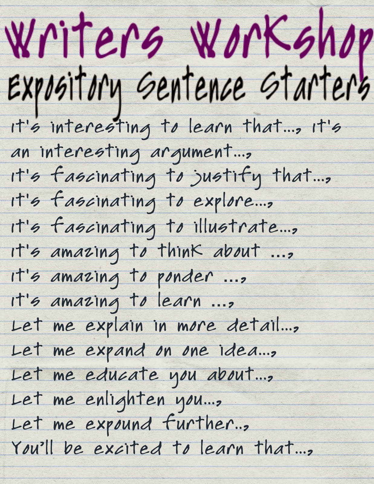 Reading Sage Conclusion Sentence Starters Sentence Frames