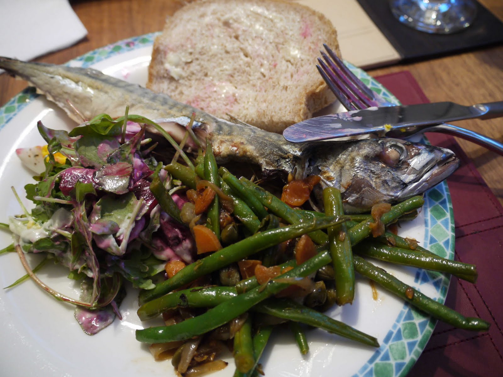 The Radio Gastronomer Roast Mackerel with Beetroot Salad