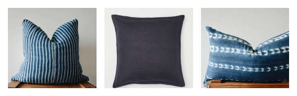 Pattern + Solid + lumbar pillow combination
