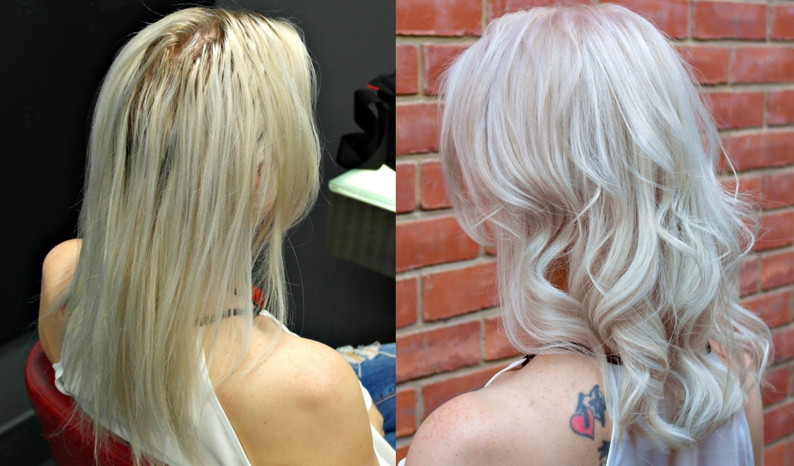 hair transformation, blonde hair, white hair, LOB, cut, colour, SeanHanna, London salon
