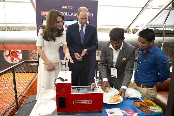 Prince William, Duke of Cambridge and Catherine, Duchess of Cambridge meet young entrepreneurs during a visit to Mumbai on April 10, 2016 in Mumbai, India.