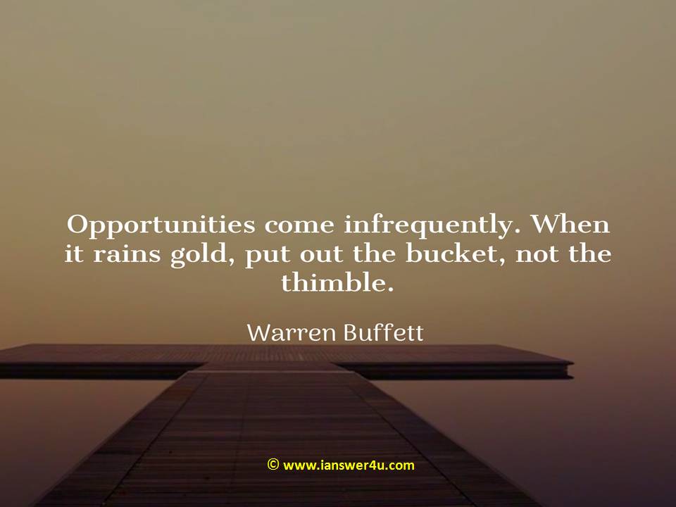 Warren Buffett Quotes on Investing,Life,Success & Getting Rich ~ I