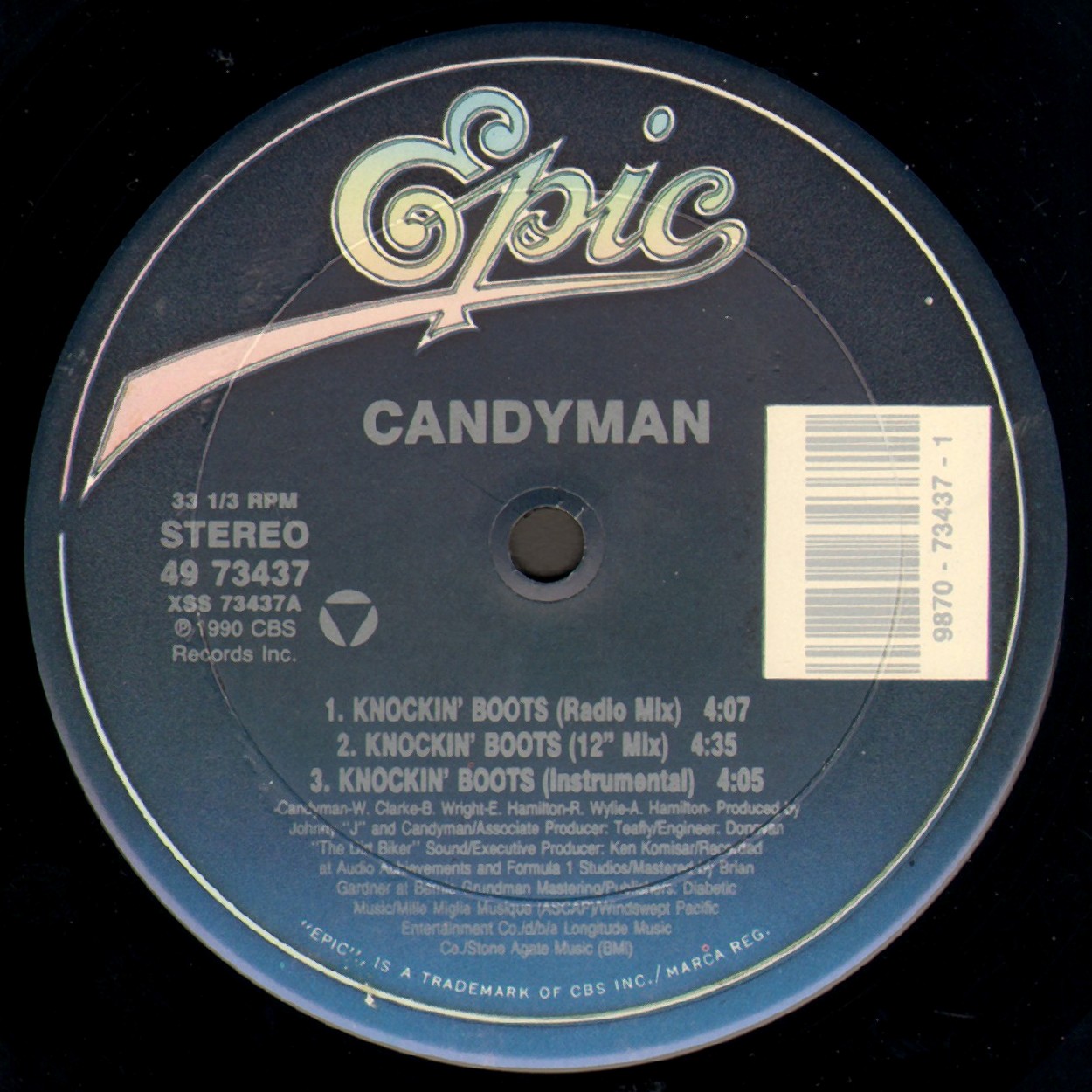 THE CRACK FACTORY CandymanKnockin_Boots(VLS)1990FWV_INT