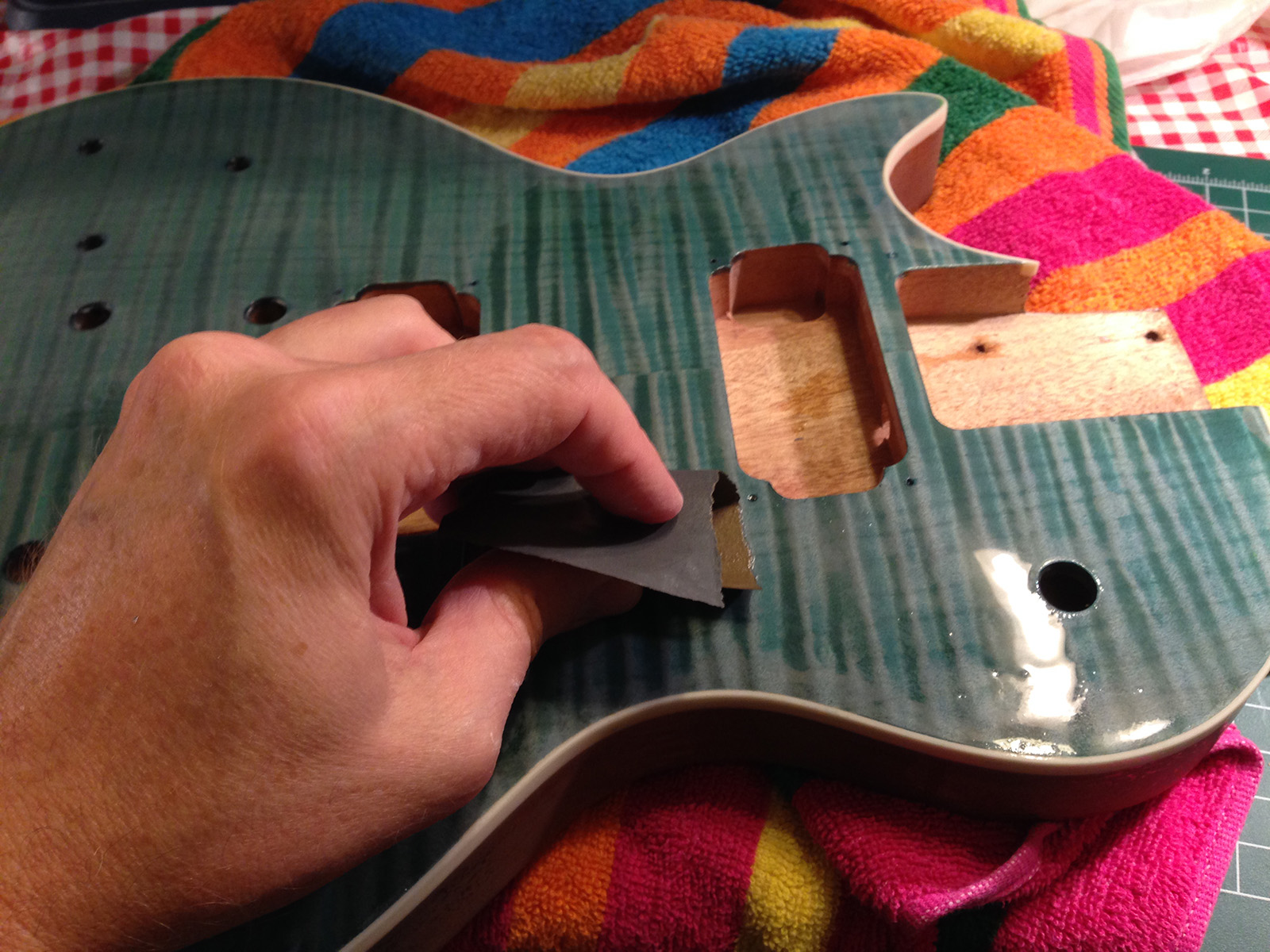 Adventures in Guitar Building Polishing