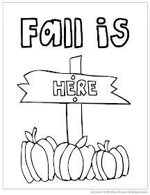 free fall coloring page