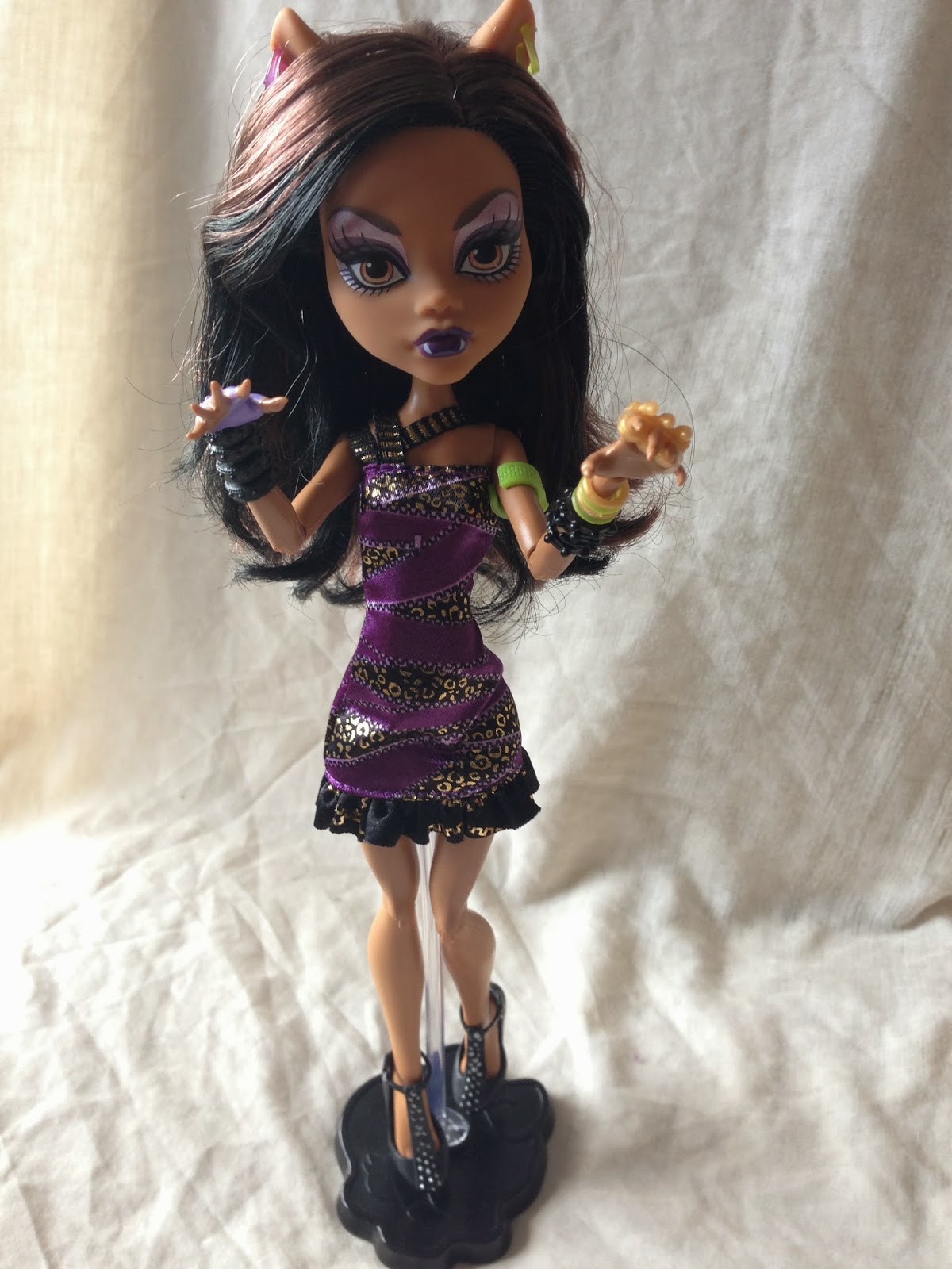 Nuu's Cusps Doll Review Monster High I Heart Fashion Clawdeen Wolf