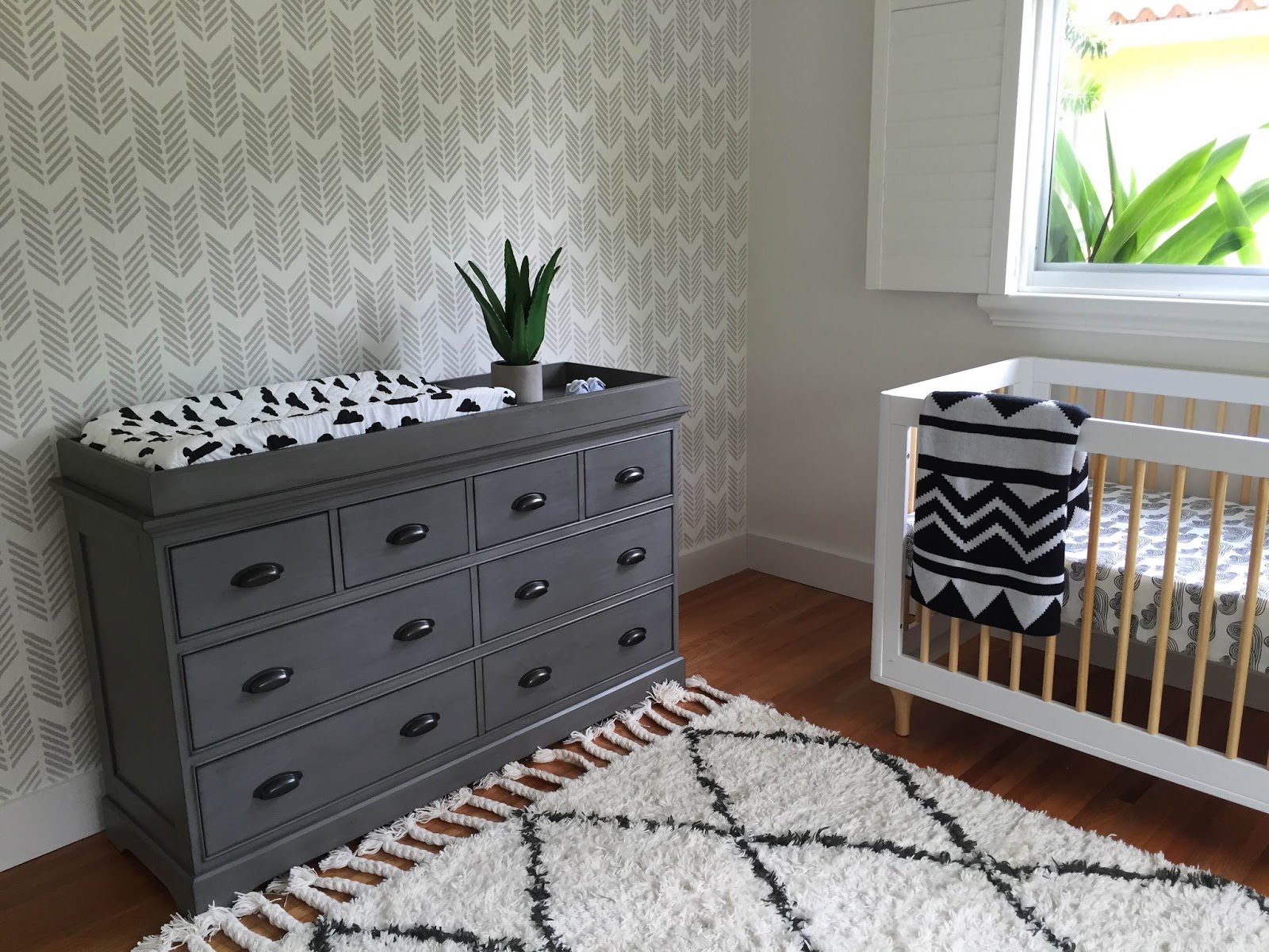 Boy nursery edesign {black and white}